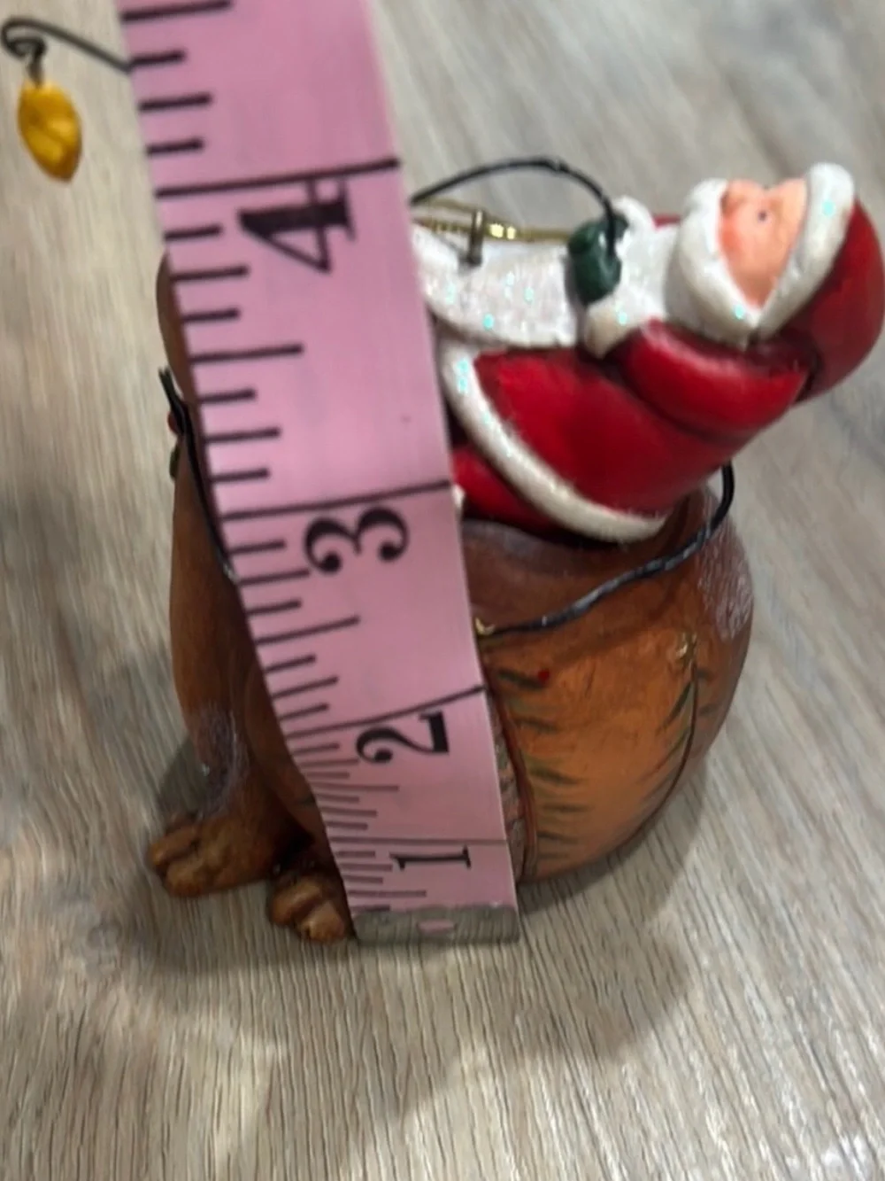 Vintage Santa Bear Moose Christmas Ornaments Rustic Woodland Holiday Decor Set